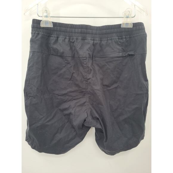 LuluLemon Black Cotton‎ Double Front Pocket Linerless Athletic Men's Shorts - Picture 3 of 15
